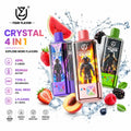 UZY 100.000 Puffs Crystal 4 em 1 - vape descartável recarregável com display LED para Portugal