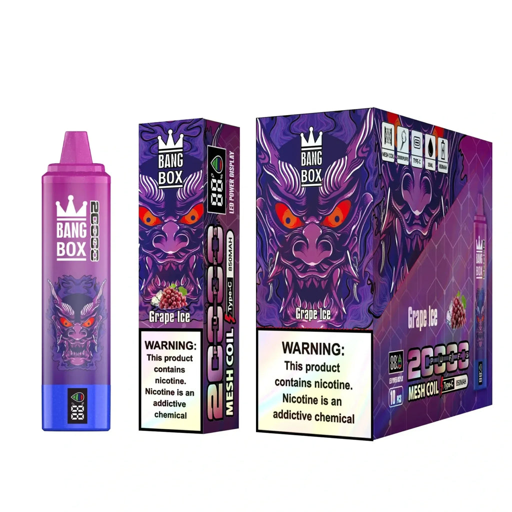 Bang Box 20000 Puffs Vape Descartável - Pagamento à Cobrança COD via CTT em Portugal