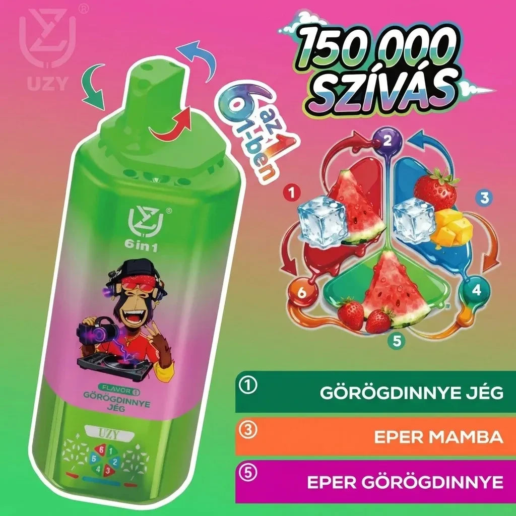 UZY 150K Design Compacto Ergonómico Rotativo 6 Sabores Portugal