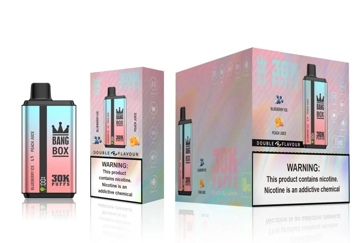 Bang Box 30000 Puffs Vape Descartável - Sabores Premium Disponíveis, Frutas Geladas e Mentol