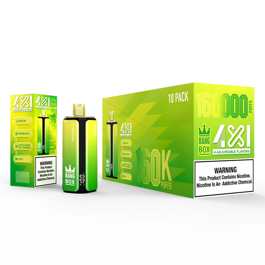 Bang Box 160K Puffs Recarregavel USB Type-C Bateria 850mAh Display LED Portugal