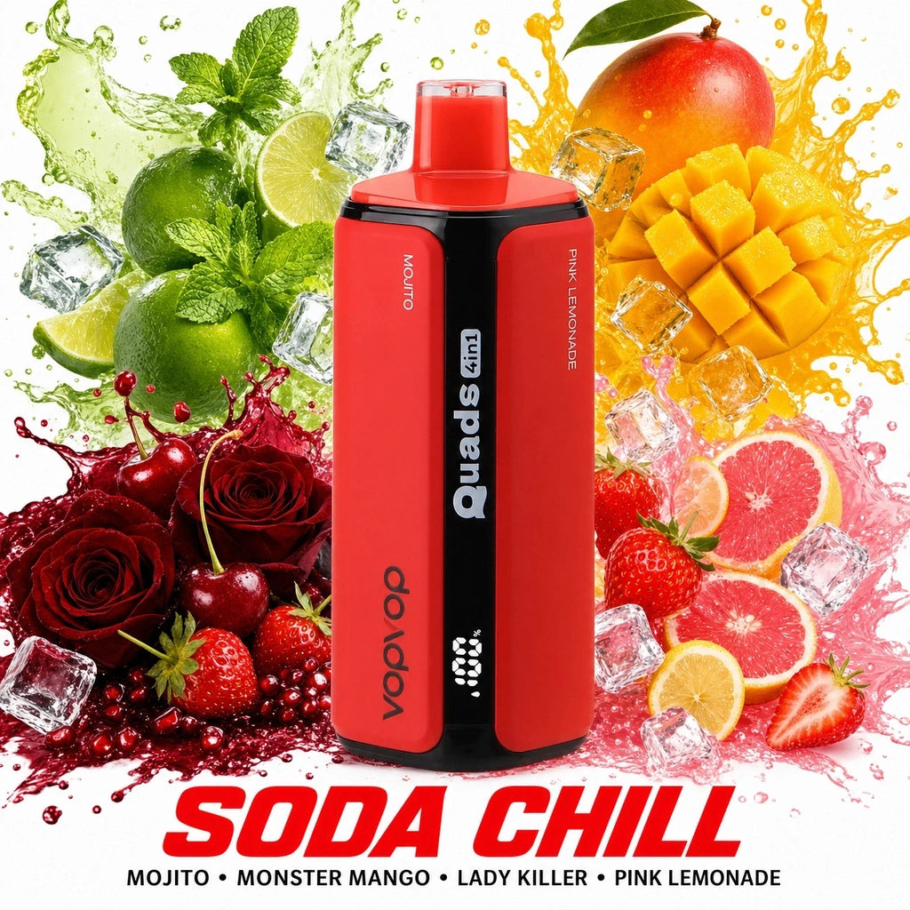 VopVop Quads 120.000 Puffs 4 em 1 - Comprar Vape Online Portugal, Entrega Garantida CTT Expresso
