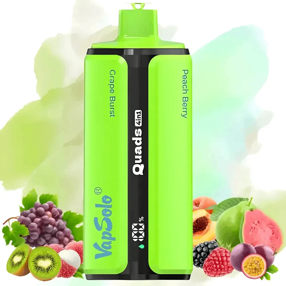 Vapsolo Quads 80.000 Puffs | Vape Descartável Recarregável 4 em 1