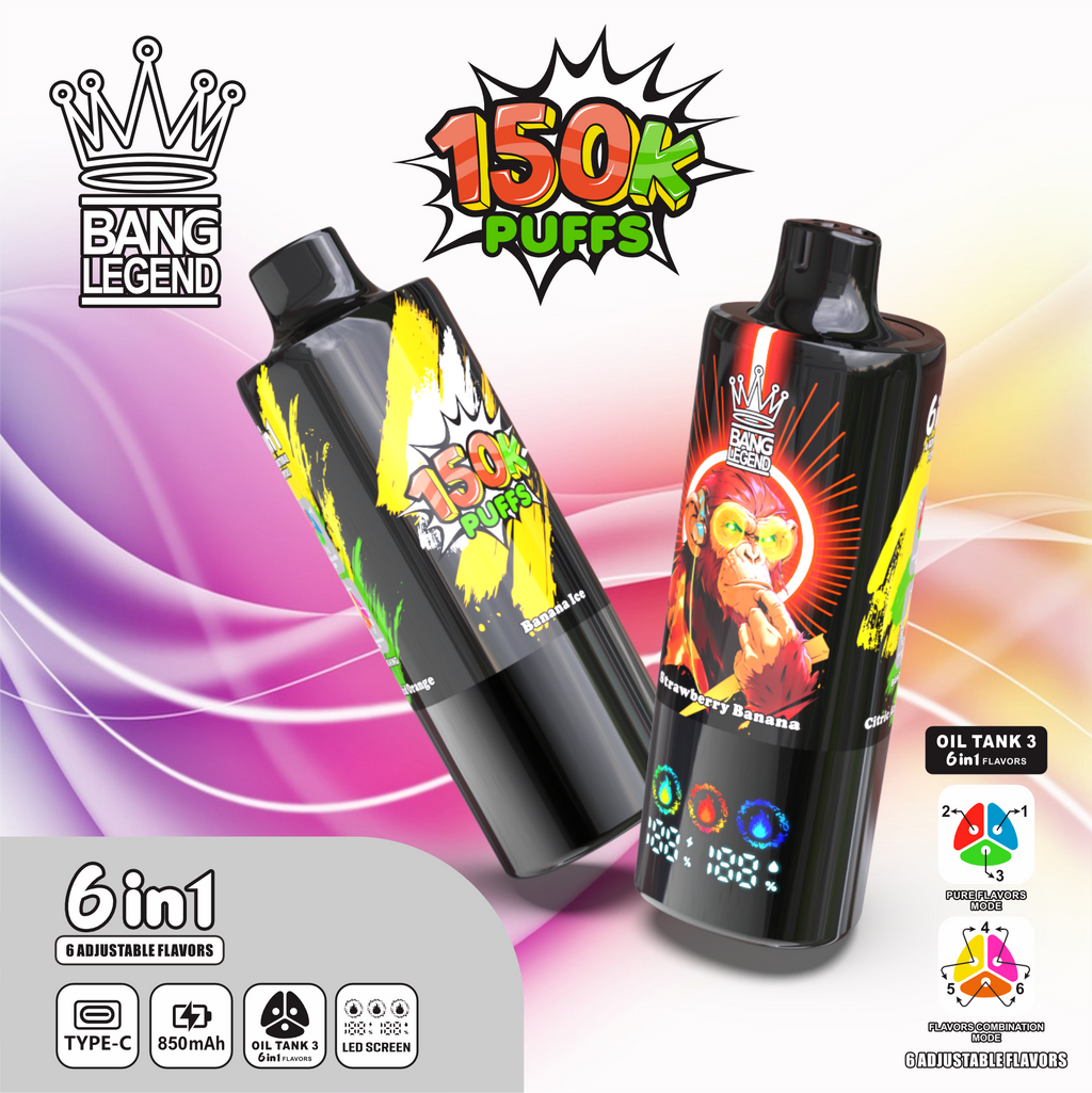 Bang Legend 150K 12 Combinacoes Sabores Premium Frutas Portugal