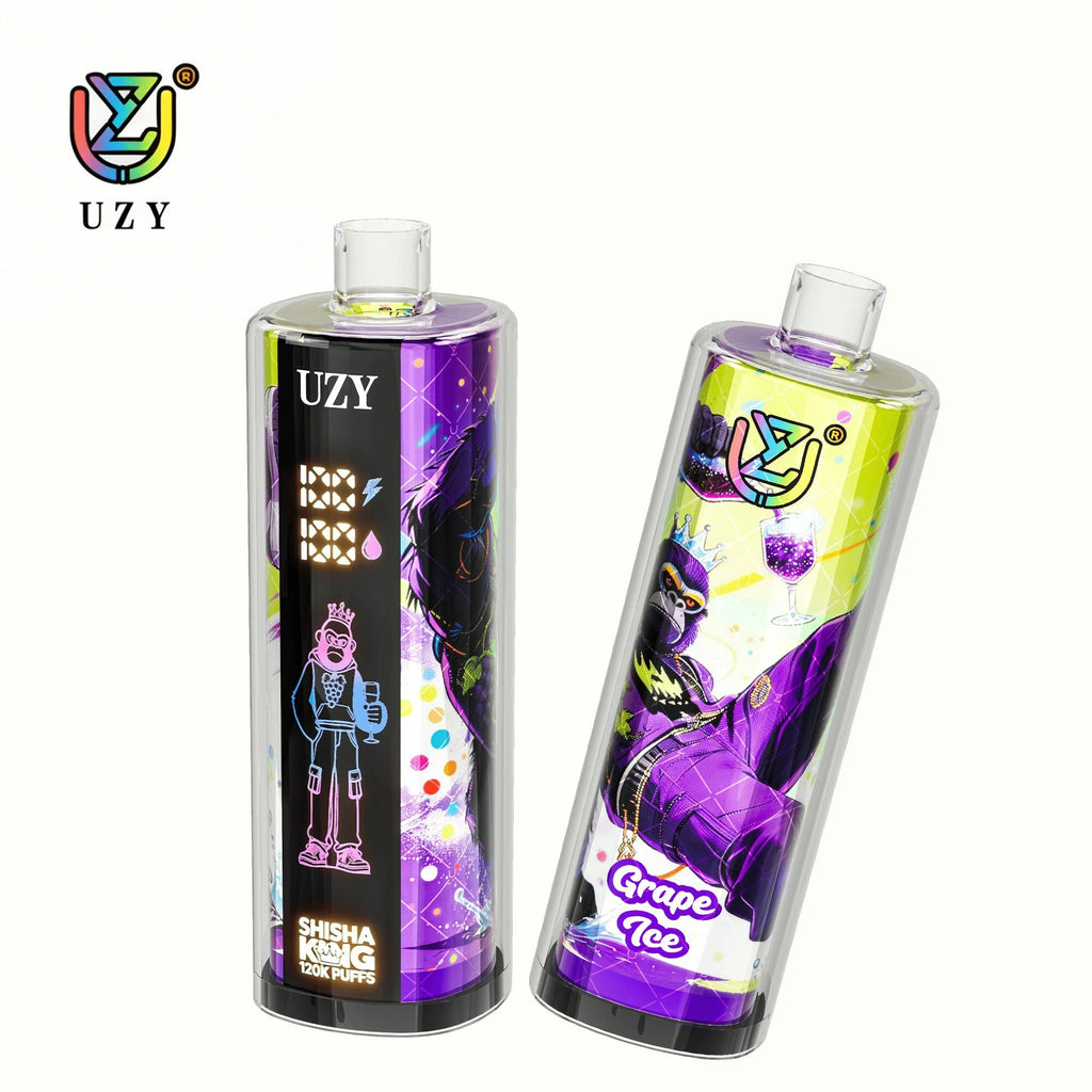 UZY Shisha Hookah King 120.000 Puffs - Especificações Técnicas DTL Crystal, Nicotina 5%