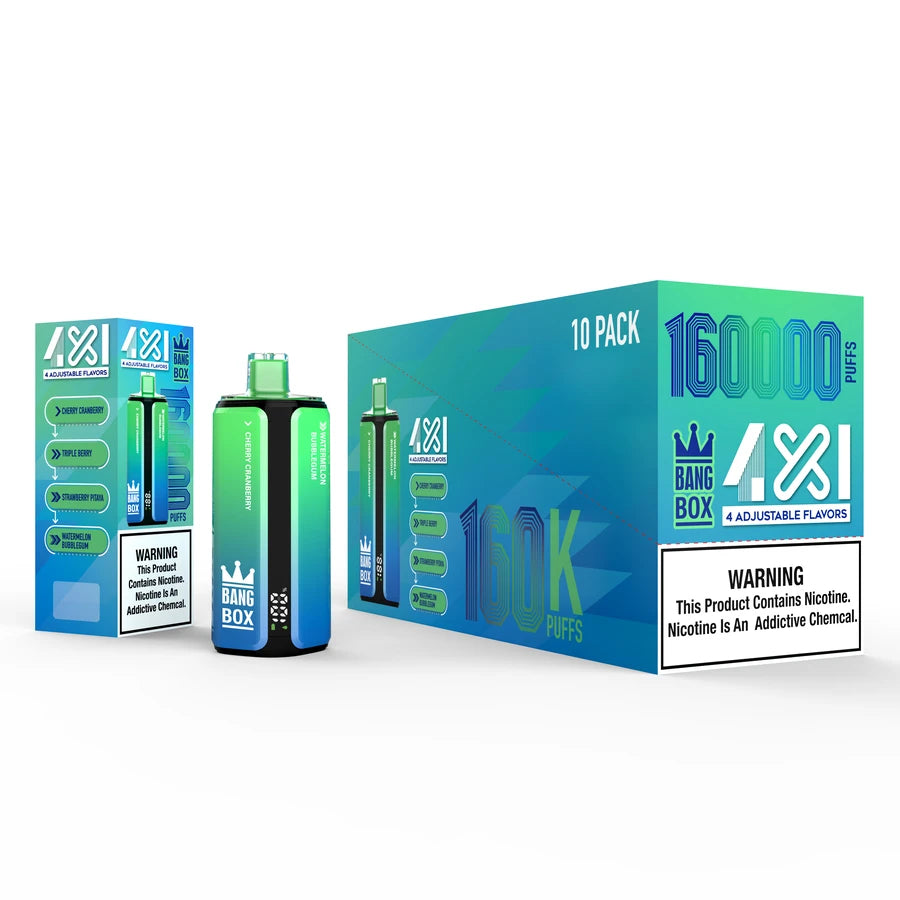 Bang Box 160K Puffs Mesh Coil Dupla Vapor Denso Sabor Intenso Vape Portugal