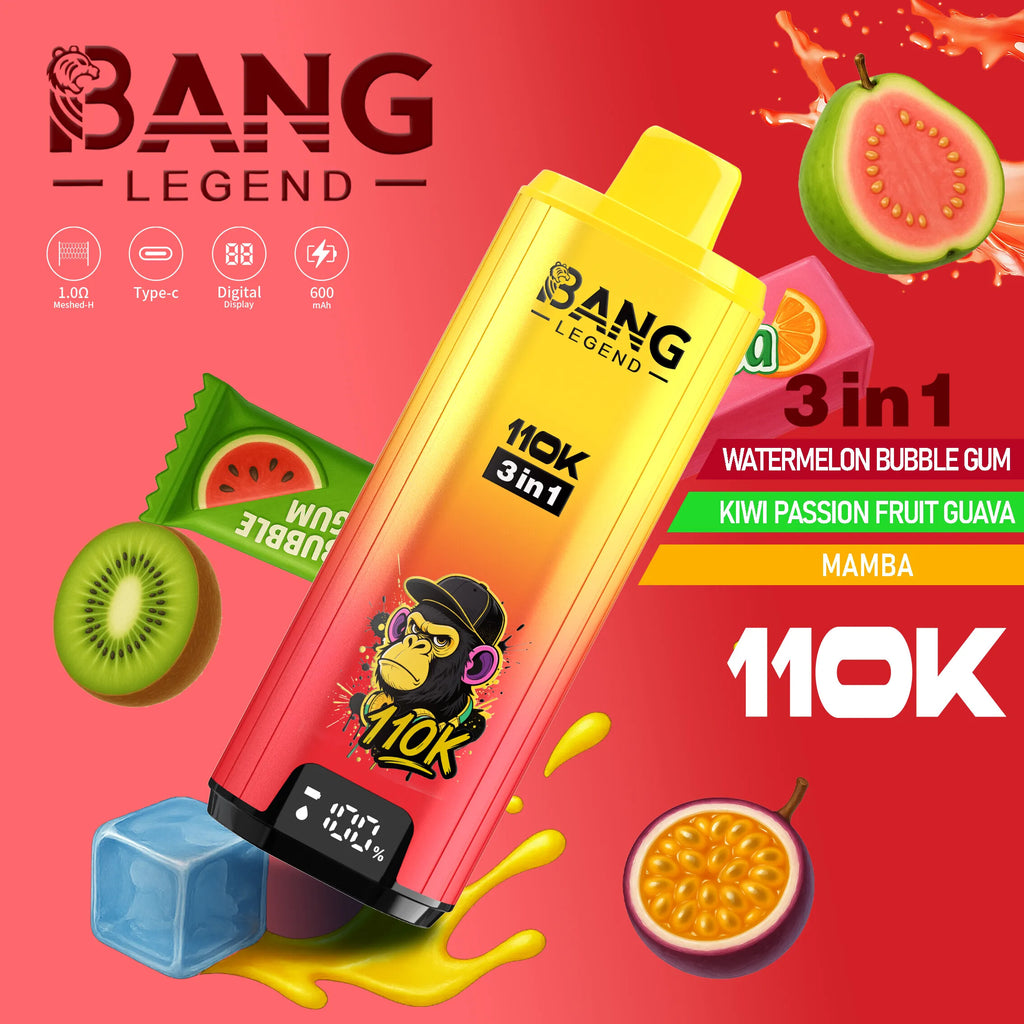 Bang Legend 110K Puffs Atacado Grossista Vape Portugal WhatsApp