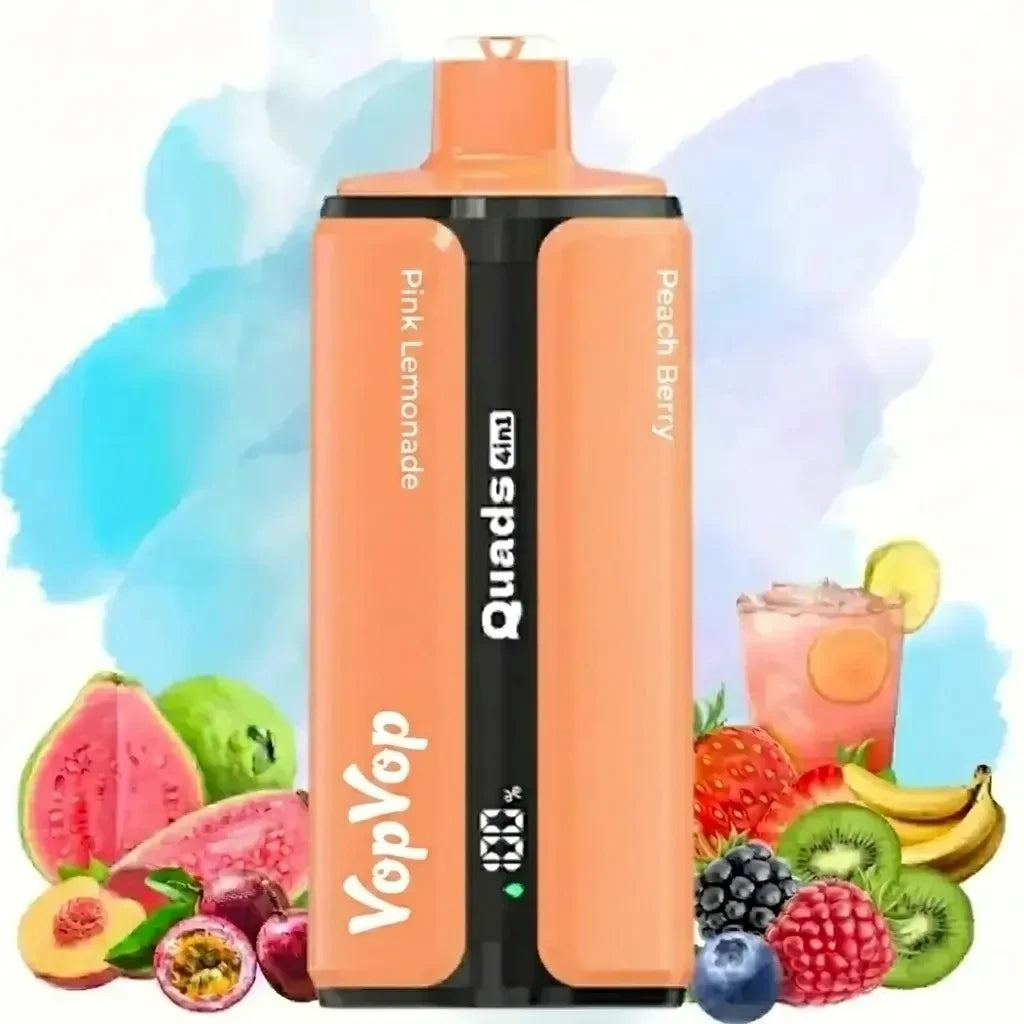 VopVop Quads 120.000 Puffs 4 em 1 - Combinacoes de Sabores Disponíveis, Frutas Geladas e Mentol