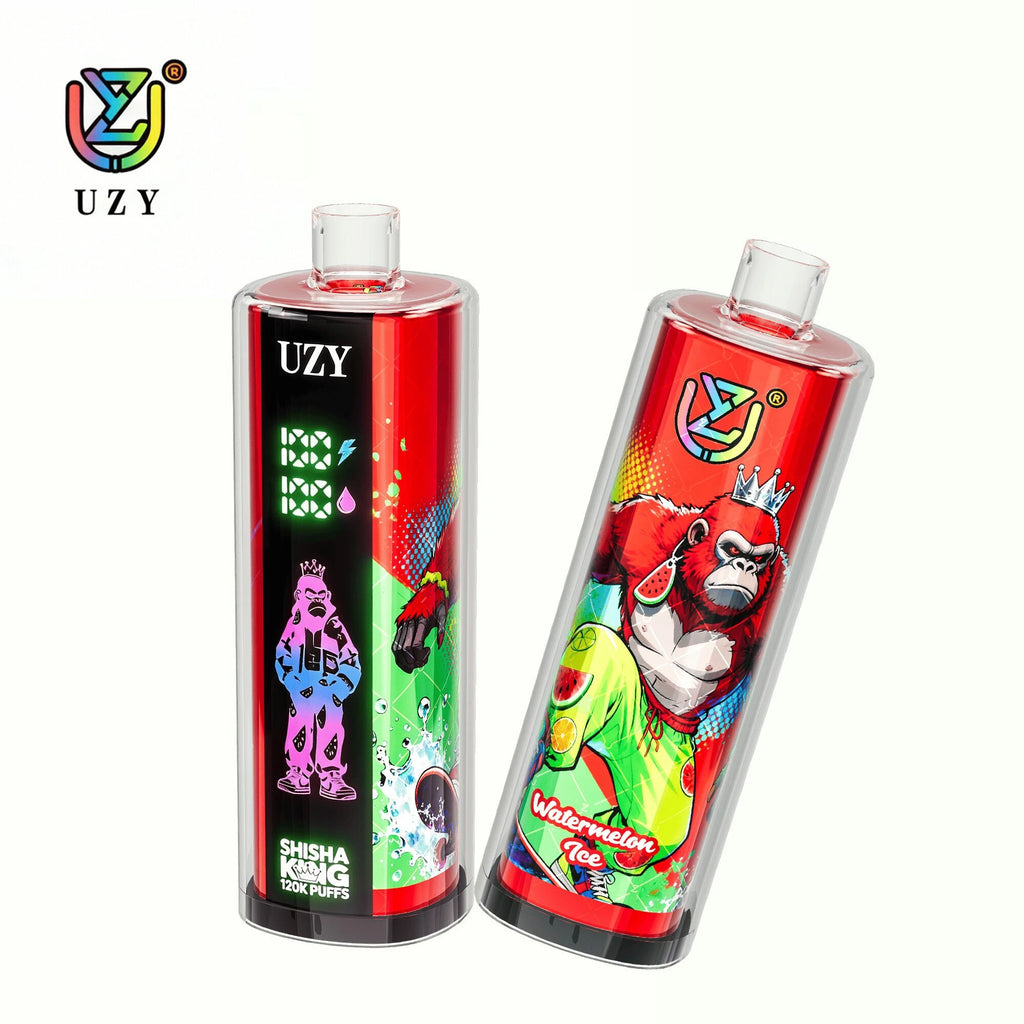 UZY Shisha Hookah King 120.000 Puffs - Sabores Menta, Mirtilo e Frutas Vermelhas Geladas