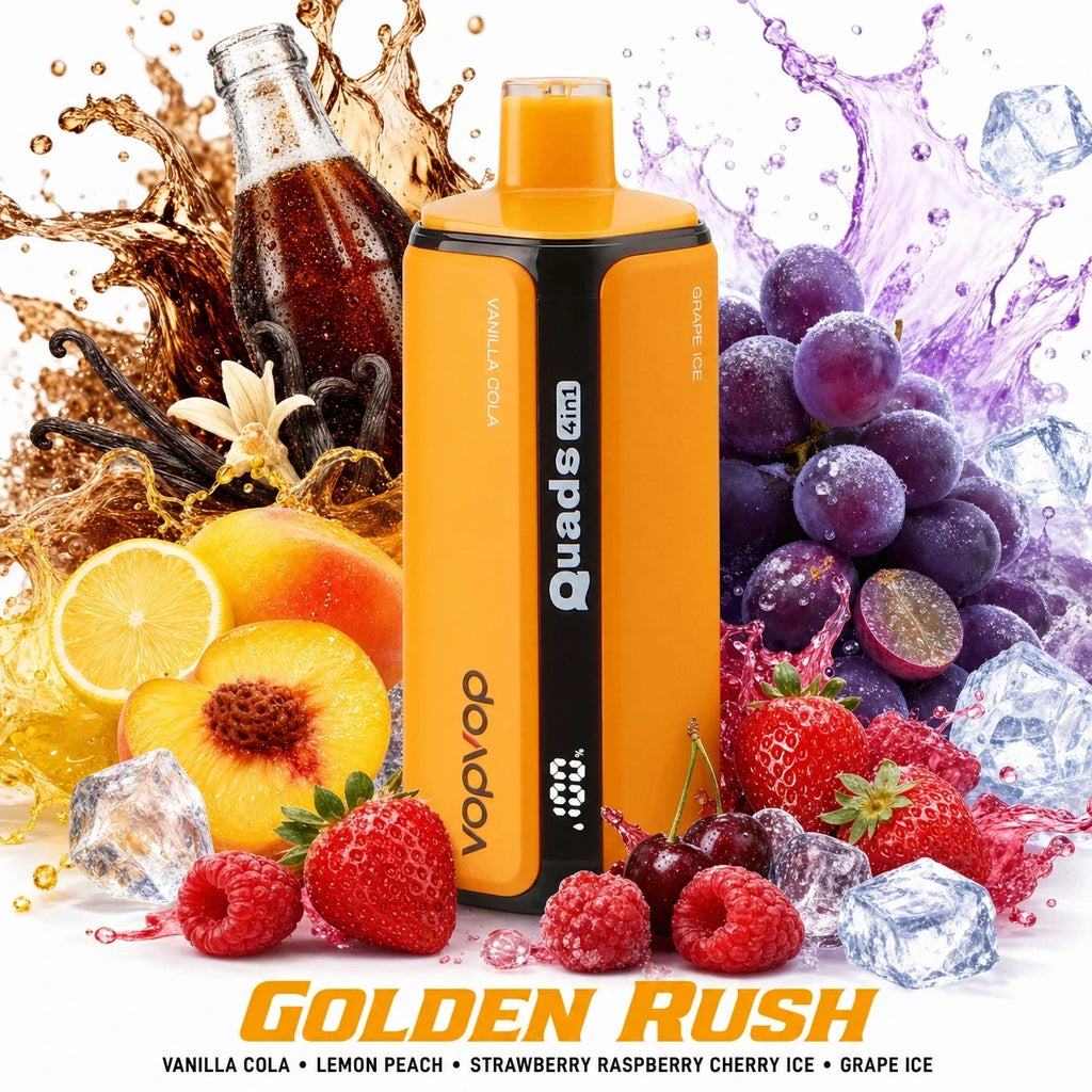VopVop Quads 120.000 Puffs 4 em 1 - Guia Completo de Combinacoes de 4 Sabores Disponíveis