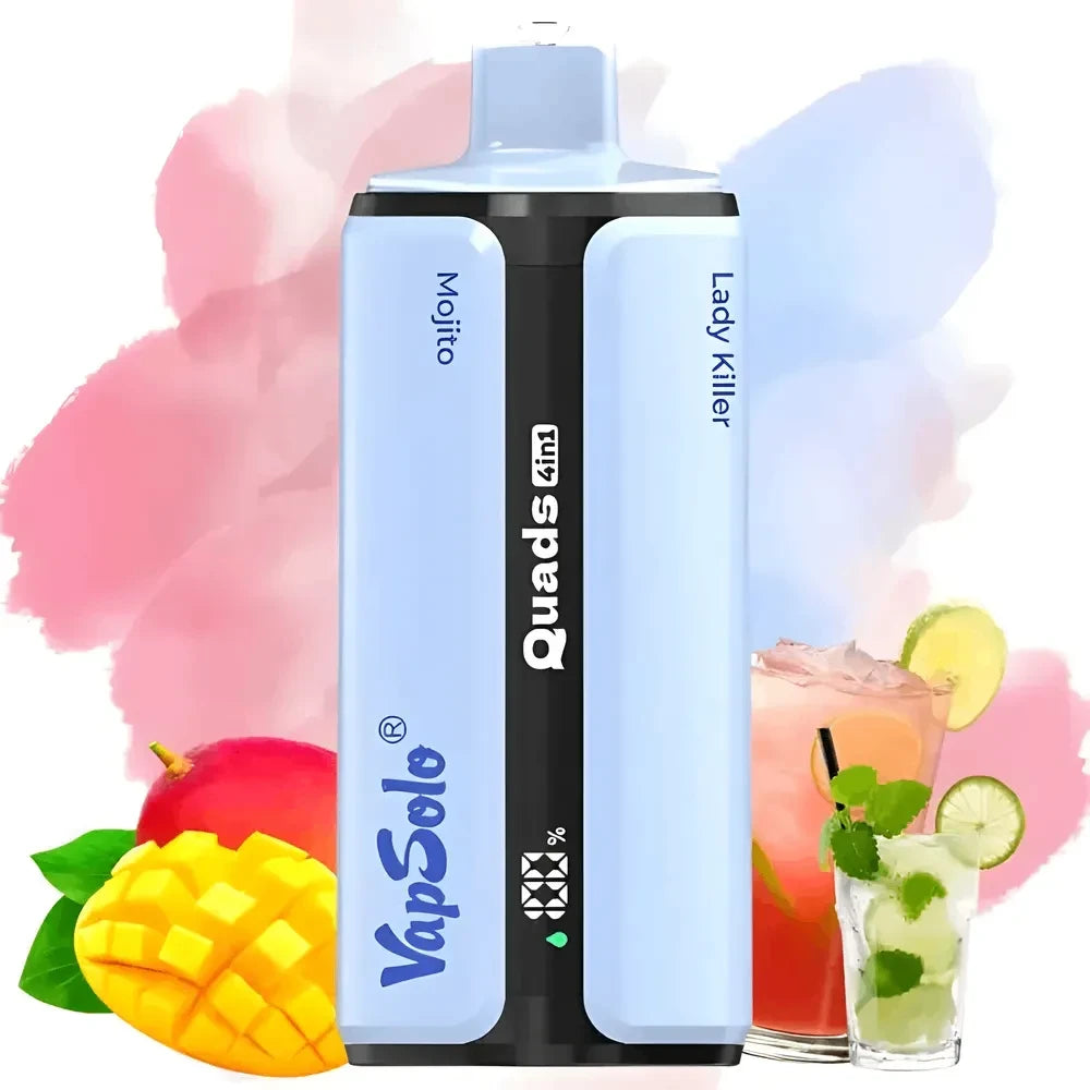 Vapsolo Quads 80.000 Puffs | Vape Descartável Recarregável 4 em 1