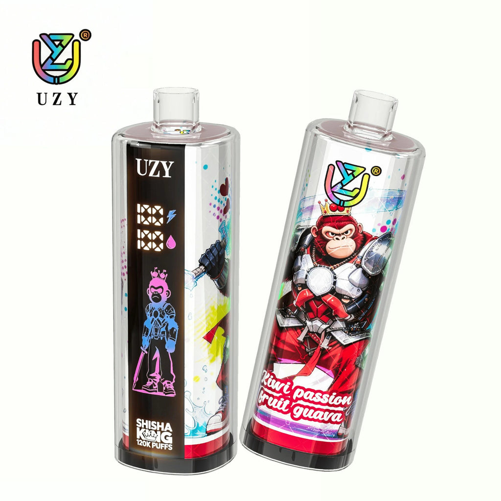 UZY Shisha Hookah King 120.000 Puffs - Airflow Ajustavel para Experiência DTL Personalizada