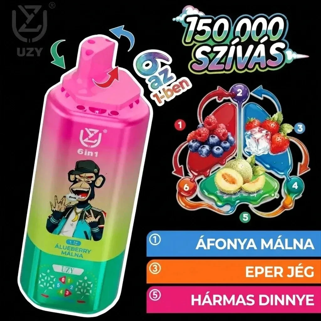 UZY 150K Combinacoes de Sabores Premium 10 Opções Portugal