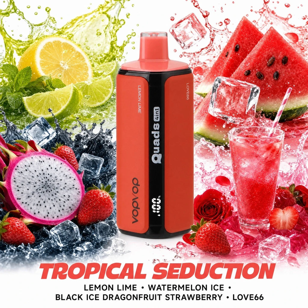 VopVop Quads 120.000 Puffs 4 em 1 - Sem Cartão de Crédito, Pague Apenas Quando Receber