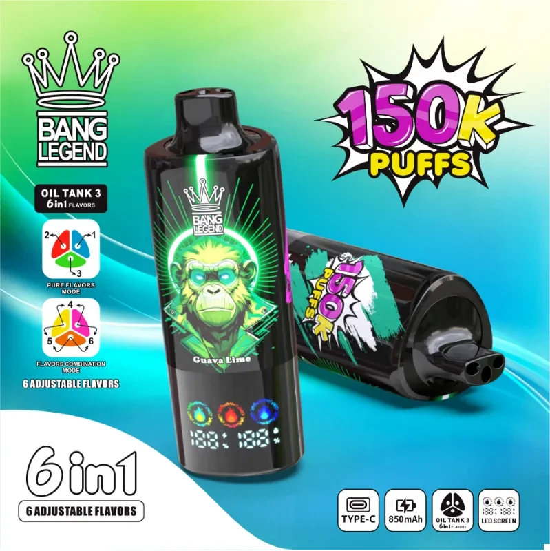 Bang Legend 150K Vape Descartável Compra em Quantidade Portugal Bangbox-Vapor