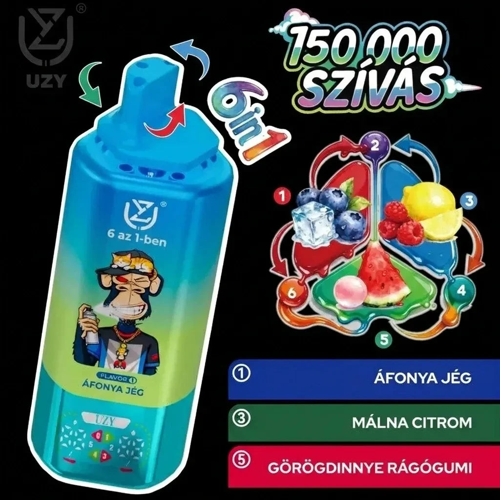 UZY 150K Especificações Técnicas 64ml Bateria 650mAh Tipo-C Portugal