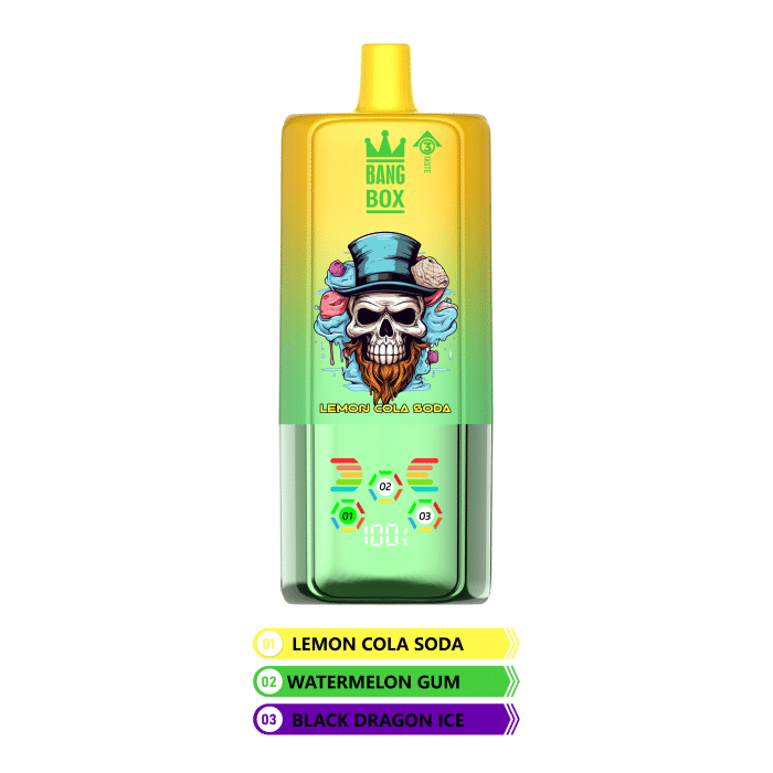 Bang Box 80.000 Puffs Vape Descartável 3 em 1 - Sistema Três Sabores com 12 Combinacoes de Sabores Premium