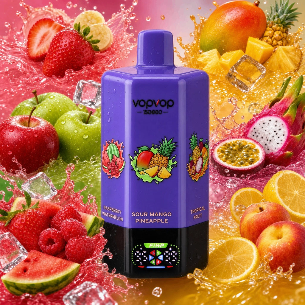 VOPVOP 150.000 Puffs 6 em 1 - Entrega Rápida 24 a 48 Horas CTT, Caixa Display 10 Unidades Compra em Quantidade