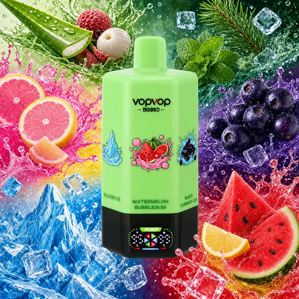 VOPVOP 150.000 Puffs 6 em 1 - Como Trocar de Sabor, Guia Completo de Uso e Manutencao do Vape