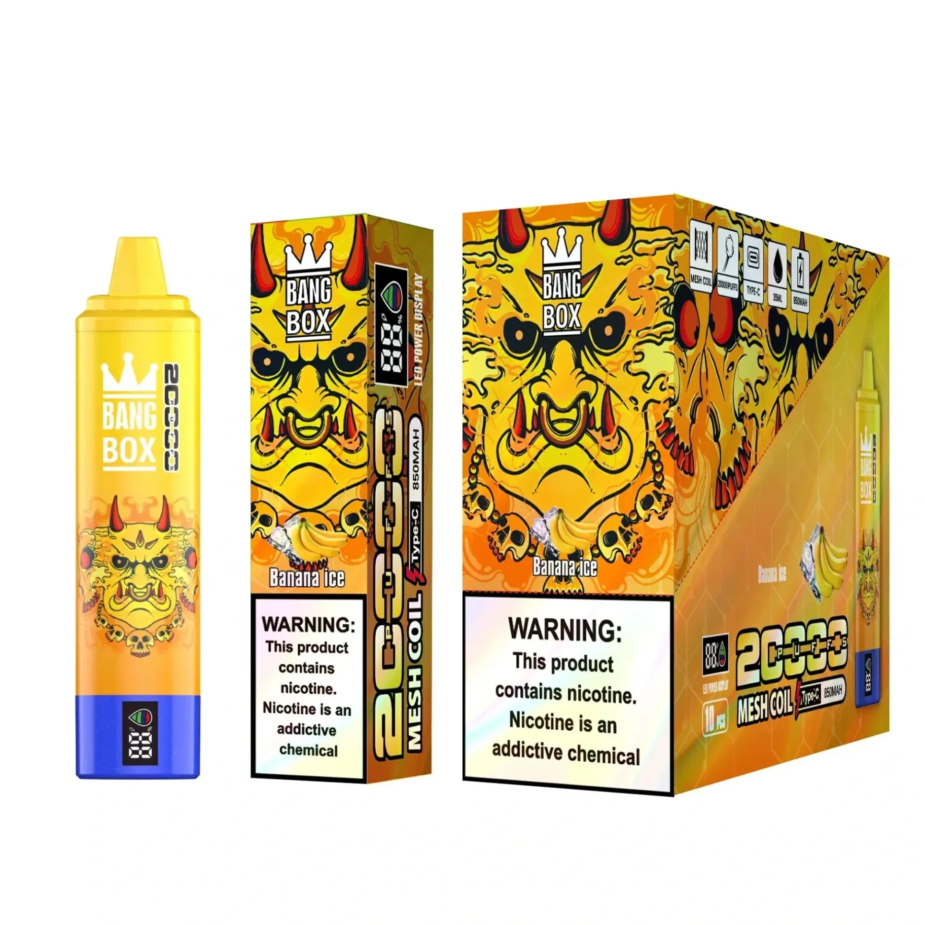 Bang Box 20000 Puffs Vape Descartável - Embalagem Original Lacrada, Entrega CTT Portugal