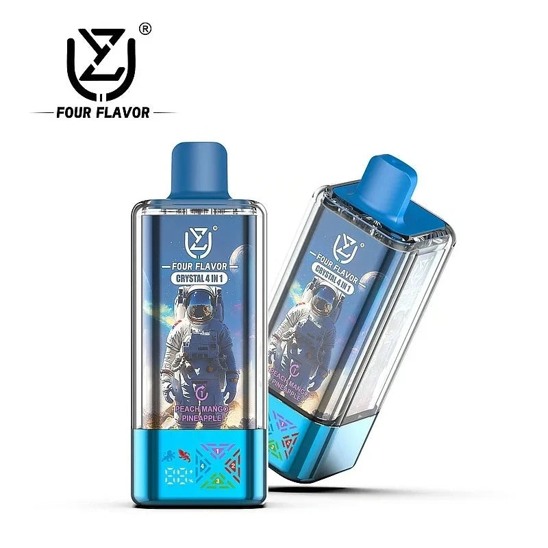 UZY Four Flavors 100K Puffs Crystal 4 w 1 smaki jednorazowy waporyzator elektroniczny papieros z wyświetlaczem LED