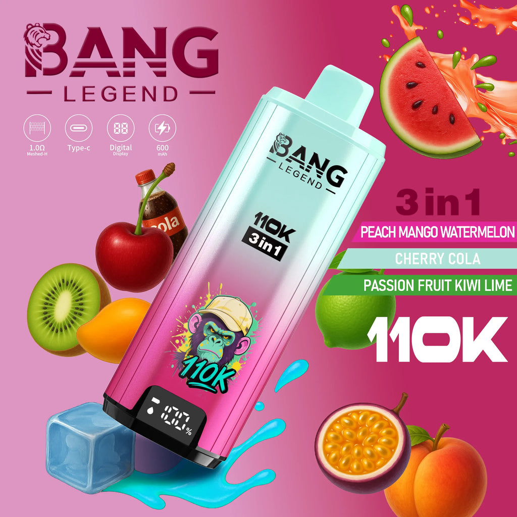 Bang Legend 110K Puffs Entrega 24-48h CTT Expresso Todo Portugal