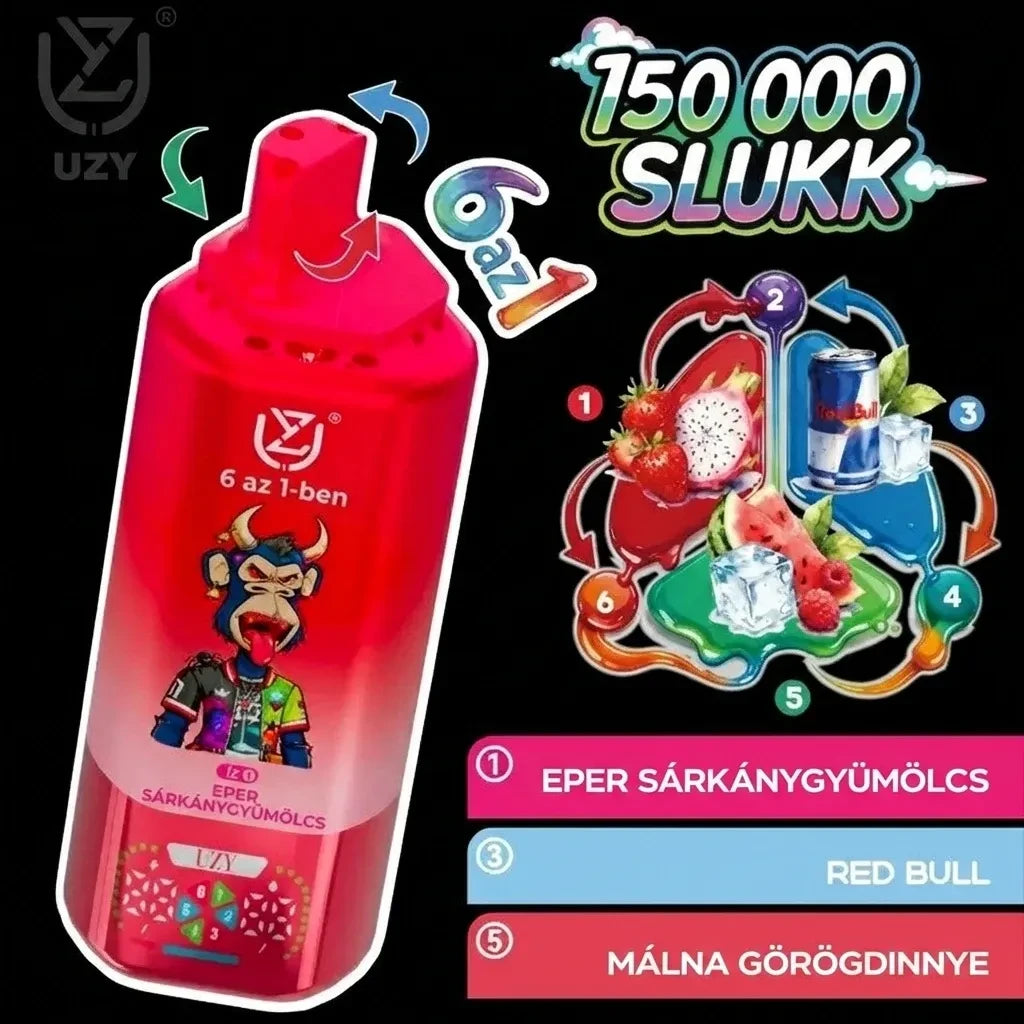 UZY 150K Vape 6 em 1 Entrega 3-5 Dias Uteis CTT Portugal